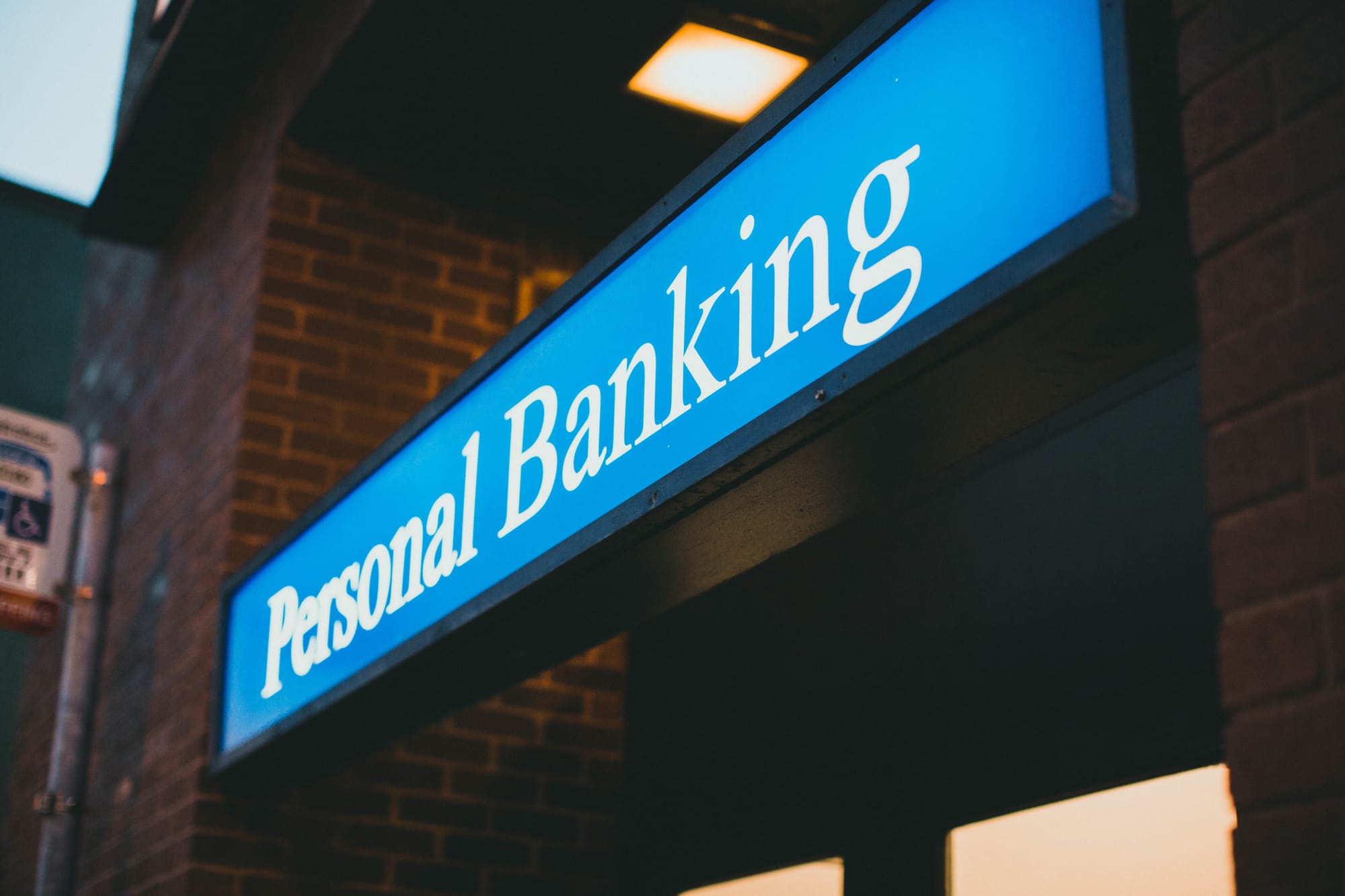 bank signage
