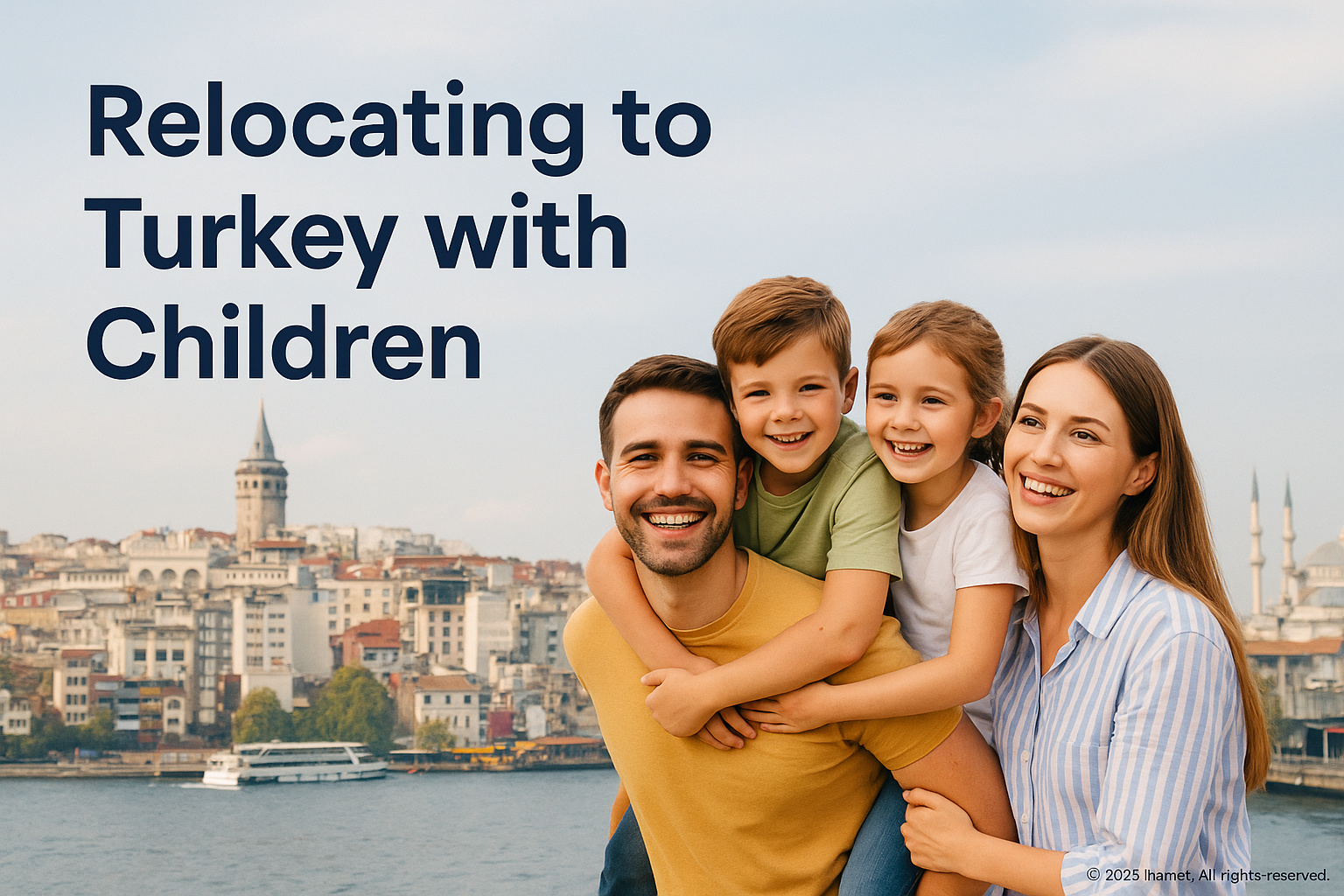 Family in Turkey with title “Relocating with Children – Ikamet”