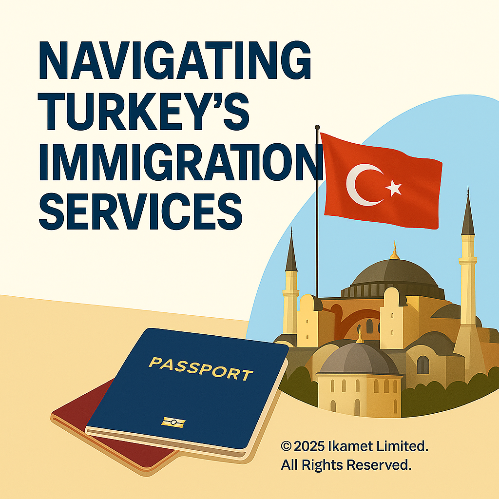 Turkey immigration steps visual, supporting Ikamet.com relocation guidance