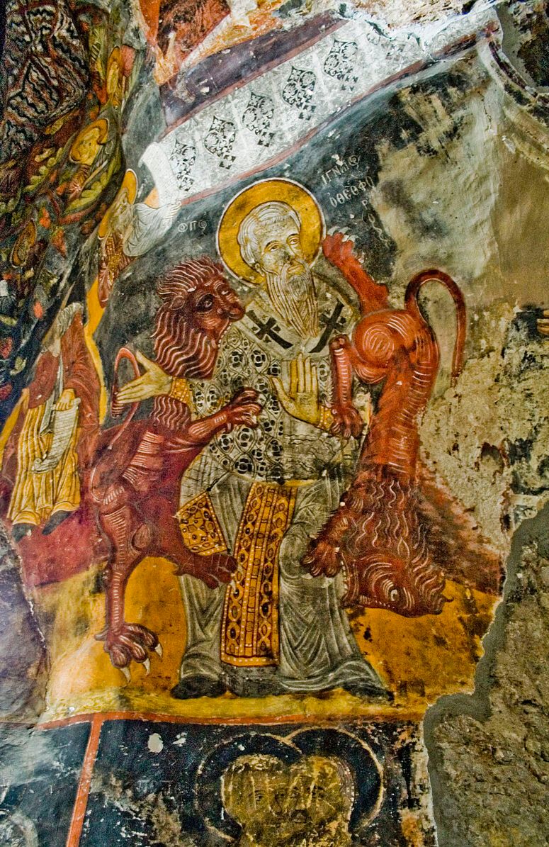 Frescoes at Sumela Monastery (photo by İhsan Deniz Kılıçoğlu)