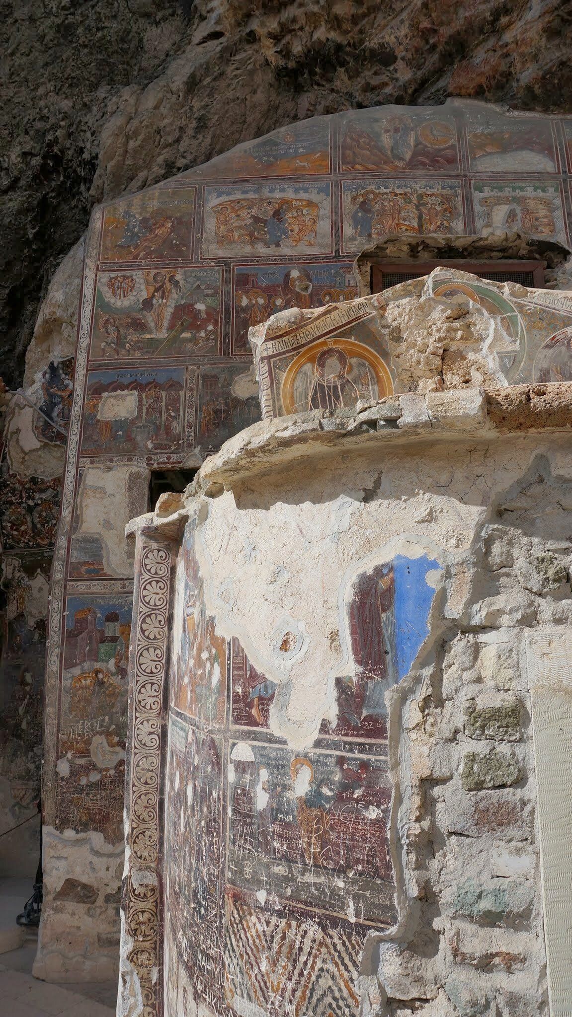 Frescoes at Sumela Monastery (photo by Ben Bender)