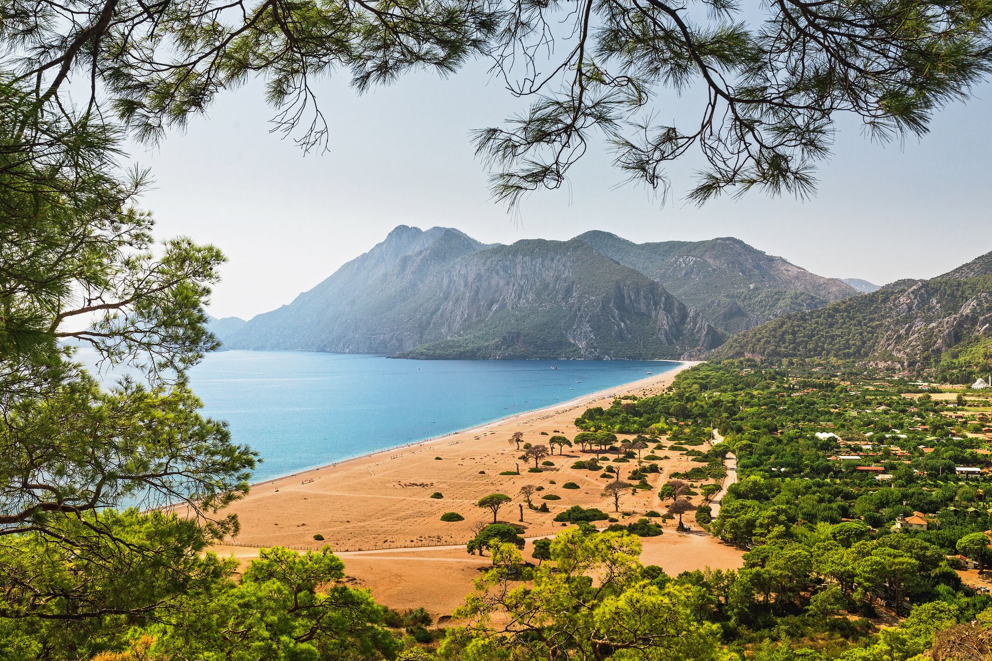 Aerial Panoramic View of One of the Most Beautiful Beaches in the World – Cirali or Chirali Near Antalya, Turkey Surrounded by Majestic Mountains and the Mediterranean Sea — Getty Images